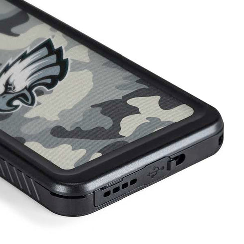 NFL Philadelphia Eagles Camo Galaxy S24 Plus Waterproof Case
